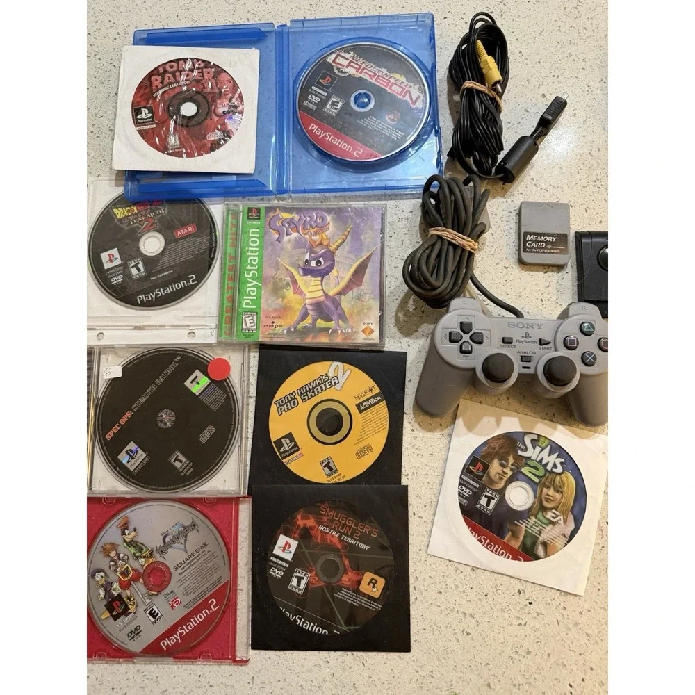 playstation 2 controller,lot‎ Of 9 Games